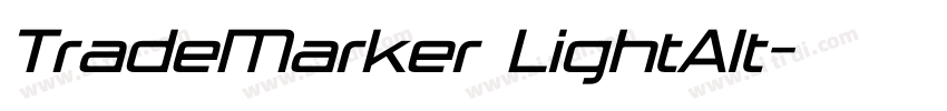 TradeMarker LightAlt字体转换